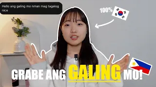 PURE KOREAN SPEAKS TAGALOG and BISAYA?? | "Magaling pa saakin mag Tagalog😳" | Hana Cho