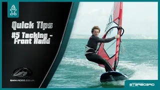 Windsurfing Quick Tips: Tacking and Front Hand Position