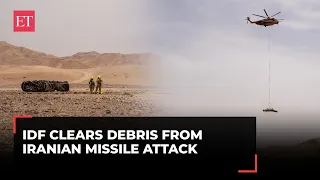 Israel-Iran conflict: IDF troops execute aerial removal of missile debris