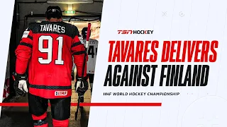 Tavares had an 'unbelievable night' to help Canada overcome adversity against Finland