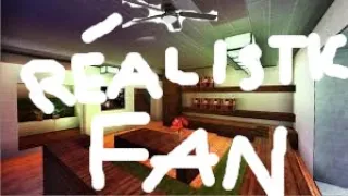 HOW TO MAKE A REALISTIC CEILING FAN IN MINECRAFT!! (TURN ON CAPTIONS!)