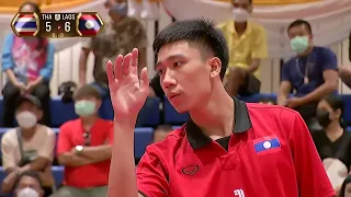 🇱🇦 หนุ่มลาวเล่นตะกร้อเก่งเหมือนคนไทยไหมมาดูกัน Takraw King's Cup 2022 Men's Team: Thailand VS Laos