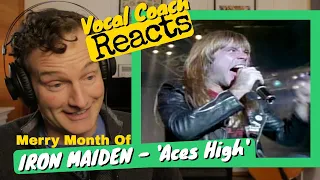 Vocal Coach REACTS - IRON MAIDEN 'Aces High'