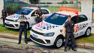 ABORDAGEM PADRÃO - RONDA ESCOLAR PMESP | GTA 5 POLICIAL