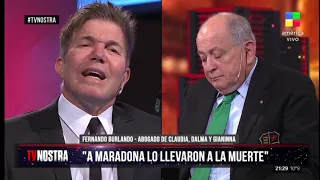 Fernando Burlando en #TvNostra: "A Maradona lo llevaron a la muerte"