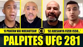 LUTADORES ANALISAM ALEX POATAN X ISRAEL ADESANYA NO UFC 281