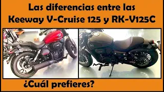 Las diferencias entre la Keeway V-Cruise 125 y la Keeway RK-V125C