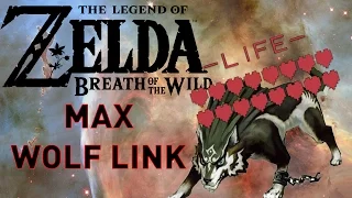 Zelda Breath of the Wild how to Get Wolf Link at Max Hearts EASY Nintendo Switch