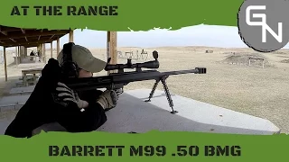 Barrett M99 .50 BMG Sniper Rifle Target Practice