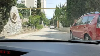 Дорога в Камиллу Санрайз от въезда в Алушту со стороны Симферополя