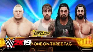 WWE 2K19 - Brock Lesnar Vs The Shield! - 3 On 1 Handicap Match