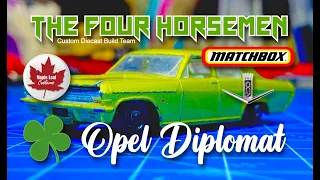 Matchbox Opel Diplomat (291) Four Horsemen St. Patrick's Day theme