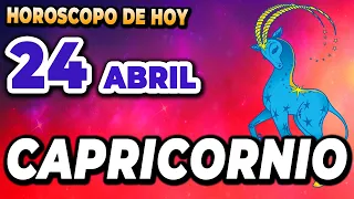 🔮 𝐄𝐬𝐜𝐮𝐜𝐡𝐚 𝐚 𝐭𝐮 𝐢𝐧𝐭𝐮𝐢𝐜𝐢ó𝐧 🙏  Capricornio ♑ Horoscopo de hoy 24 de Abril 2024🔮Horóscopo de hoy