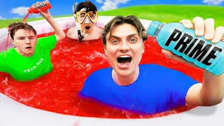 Last To Leave PRIME Hot Tub!! (Logan Paul Edition)