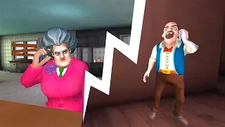 Свидание ЧЕРВЯКИ на УЖИН Прохождение игры Scary Teacher 3D