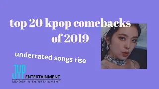 i ranked 2019's top 20 kpop comebacks