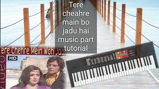 Tere chehare main bo jadu hai ||music part tutorial || with yamha f51 keyboard plese watch