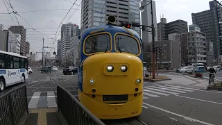 岡山電気軌道 チャギントン柳川通過