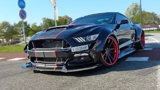 WIDE BODY Ford Mustang Shelby GT350R on STEROIDS! LOUD Sounds!