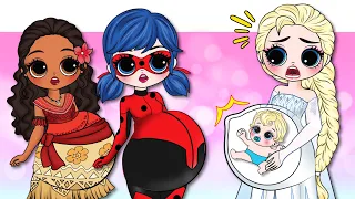 NEW MATERNITY FASHION for Disney Princess & Miraculous/ DIYs Paper Dolls & Crafts