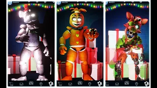 Christmas FNAF Special Delivery Stylized Withered FNAF 2 Animatronics - FNaF AR Workshop Animations