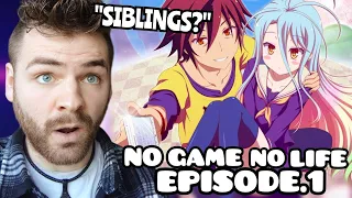 THE CHEEKIEST ANIME?!!?! | NO GAME NO LIFE | Episode 1 | ANIME REACTION