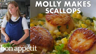 Molly Makes Scallops with Corn and Chorizo | From the Test Kitchen | Bon Appétit