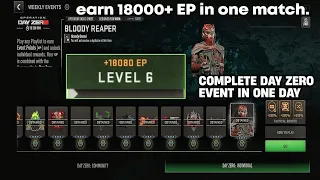 Warzone mobile tips to earn 18000+ EP in one match (complete day zero individual event fast) wzm