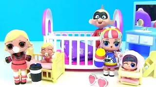 Куклы Лол Мультик! Барби и Джек - Джек помогают встретить младших сестренок! Lol Surprise Baby Dolls