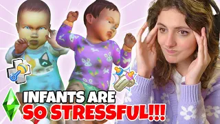 I tried the 100 INFANT baby challenge in The Sims 4 (and I hate it)😠🍼