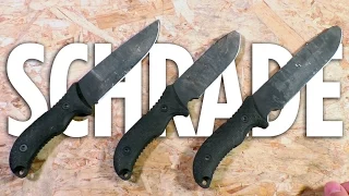 CHEAP SURVIVAL! Schrade SCHF 36, 37 & 38 Knives