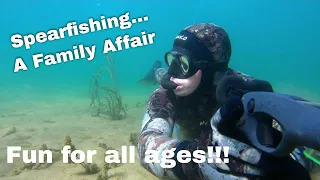 Kraken Spearfishing is All about the Family, Spearfishing with the boys!!