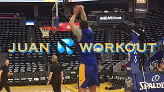 📺 Juan Toscano-Anderson 💦 workout at Warriors pregame before LA Lakers at Chase Center