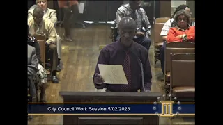 MONTGOMERY CITY COUNCIL WORK SESSION (5/02/23)