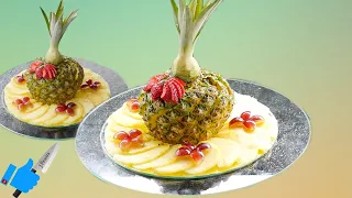 Deferent way to serve Sliced ​​Pineapple ( Fruit Centerpieces)
