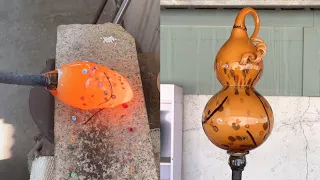 Crafting Serenity: The Mesmerizing Creation of a Liuli Glass Gourd