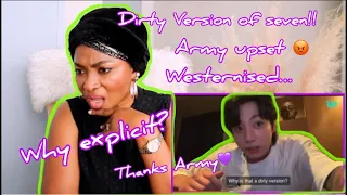 REACTING TO BTS’ JUNGKOOK’s  WEVERSE LIVE:  “SEVEN” Explicit Version and More. My Take on This…🤔