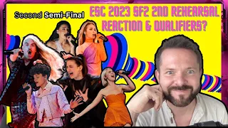 ESC 2023 SEMI FINAL 2 SECOND REHEARSALS REACTION | EUROVISION 2023 SF2 QUALIFIER PREDICTIONS!