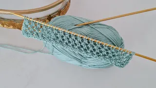 Easy summer two needle knitting model explanation