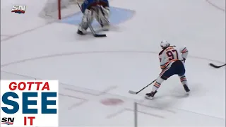 GOTTA SEE IT:  Connor McDavid Streaks Down The Wing, Takes Perfect Draisaitl Pass And Goes Five-Hole
