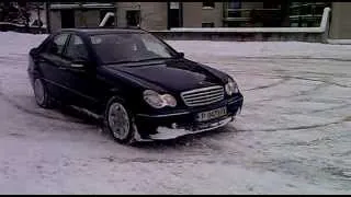 Mercedes W203 snow fun