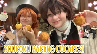 SOUKOKU BAKING CUPCAKES! 🧁 (Gone horribly wrong)