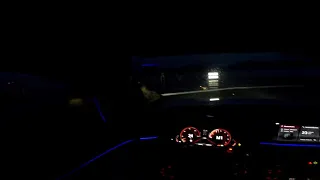 Screaming Mom after showing little drift with rear wheel drive BMW 540i g30