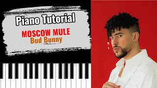 🎹 MOSCOW MULE by Bad Bunny (easy piano tutorial lesson free)