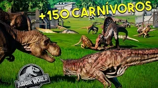 +150 CARNÍVOROS!! SUPER BATTLE ROYALE! | Jurassic World Evolution | Batalha Jurássica [#31] | PT/BR