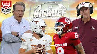 Texas vs Oklahoma predictions + 2024 Big Ten Schedule Reaction | The Kickoff 🏈