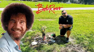 Grave of Bob Ross- His Magic Lives on Forever!!! Gotha, Florida 🎨