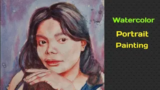 Watercolor Painting Of A Girl's Portrait | Time-lapse Art Tutorial For Beginners