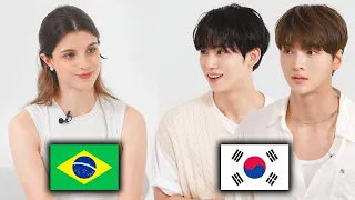 When 2 Handsome Korean Men Meets Brazilian Women For The First Time!! (KPOP IDOL Drippin, Brazil)