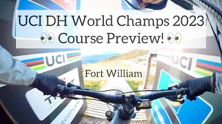 UCI Fort William World Championship Downhill POV rider preview 2023 - Nevis Range DH World Cup track